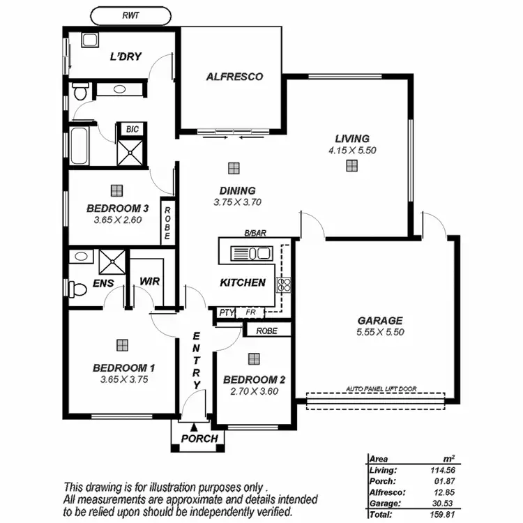 Floorplan of Homely house listing, 14 Yarramie Avenue, Banksia Park SA 5091