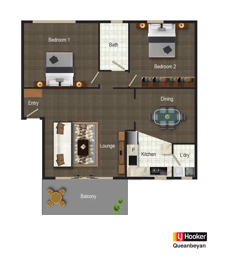 Floorplan of Homely unit listing, 16/2 Mowatt Street, Queanbeyan NSW 2620