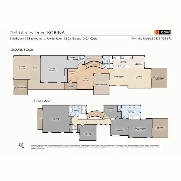 Floorplan of Homely house listing, 703 Glades Drive, Robina QLD 4226