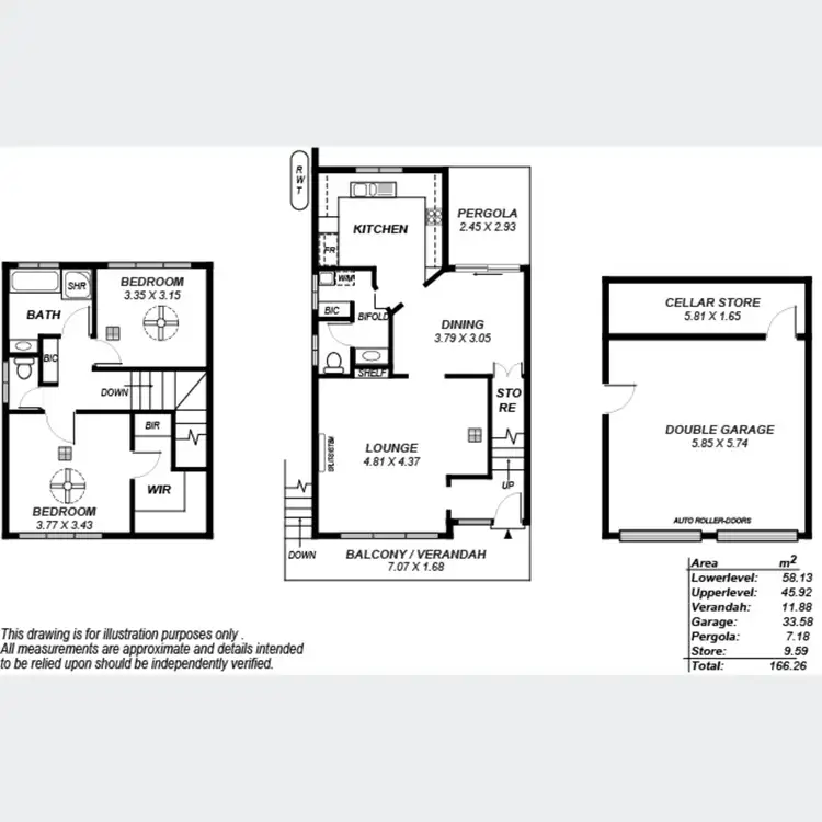 Floorplan of Homely townhouse listing, 1/449 Military Road, Grange SA 5022