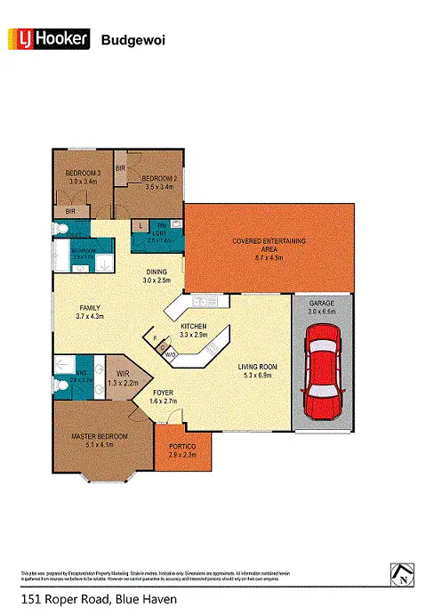 Floorplan of Homely house listing, 151 Roper Road, Blue Haven NSW 2262