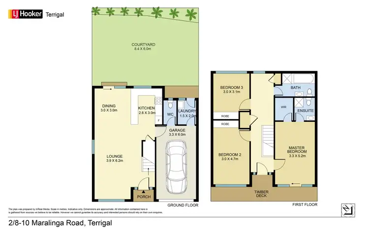 Floorplan of Homely townhouse listing, 2/8-10 Maralinga Road, Terrigal NSW 2260