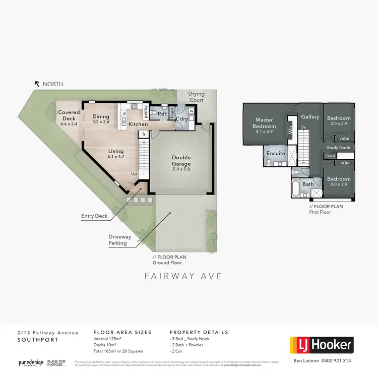 Floorplan of Homely house listing, 2/13 Fairway Avenue, Southport QLD 4215
