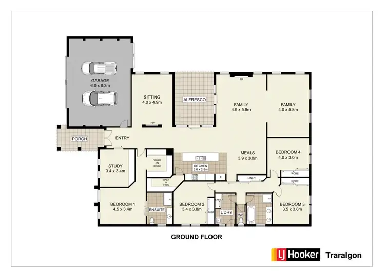 Floorplan of Homely house listing, 32 Independant Way, Traralgon VIC 3844