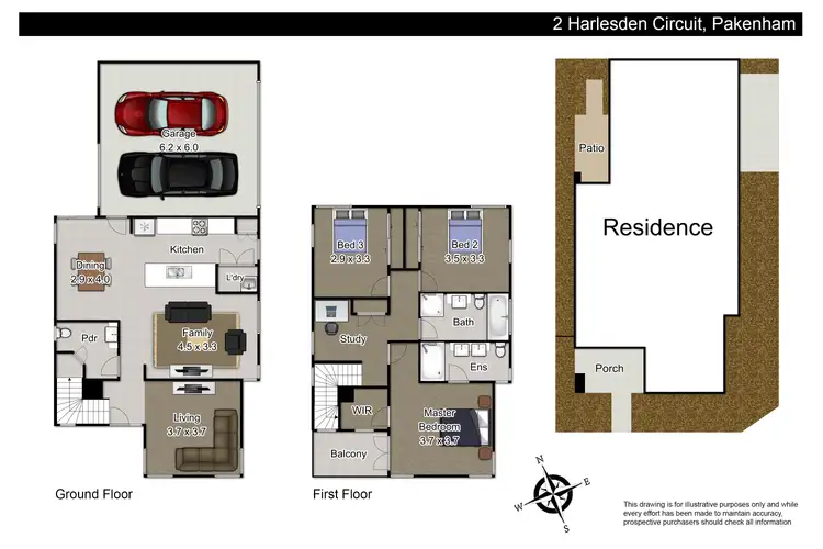 Floorplan of Homely house listing, 2 Harlesden Circuit, Pakenham VIC 3810