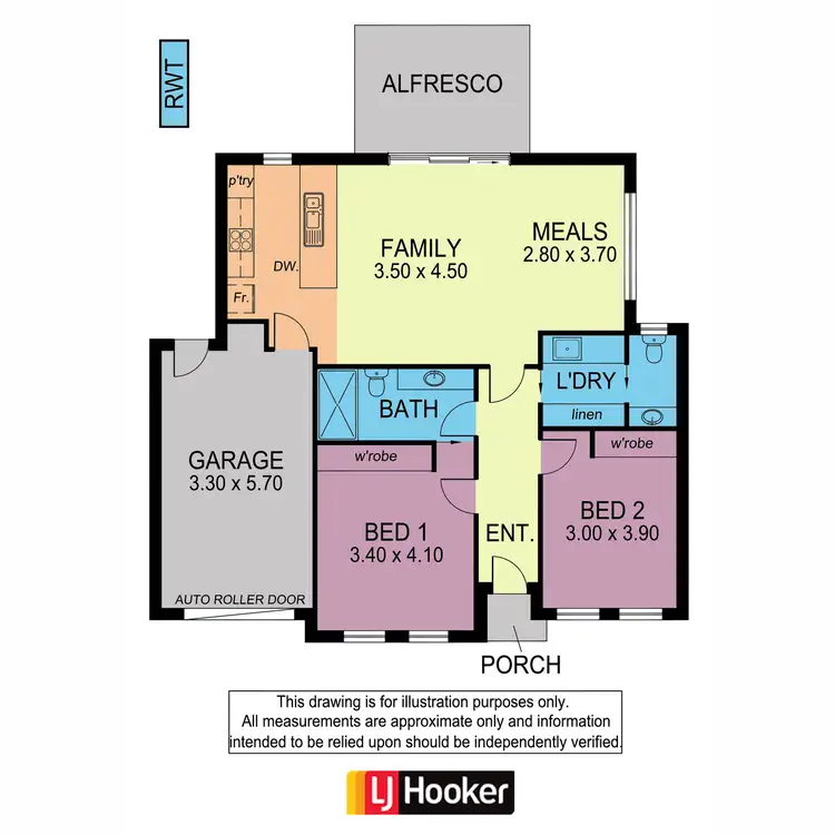 Floorplan of Homely semi-detached listing, 19, 19A, 1 Parson Street, Sturt SA 5047