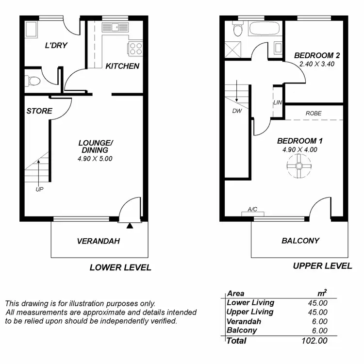 Floorplan of Homely townhouse listing, 7/40 Bridge Street, Kensington SA 5068