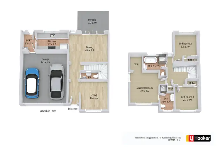 Floorplan of Homely semi-detached listing, 4 Sovereign Circuit, Glenfield NSW 2167