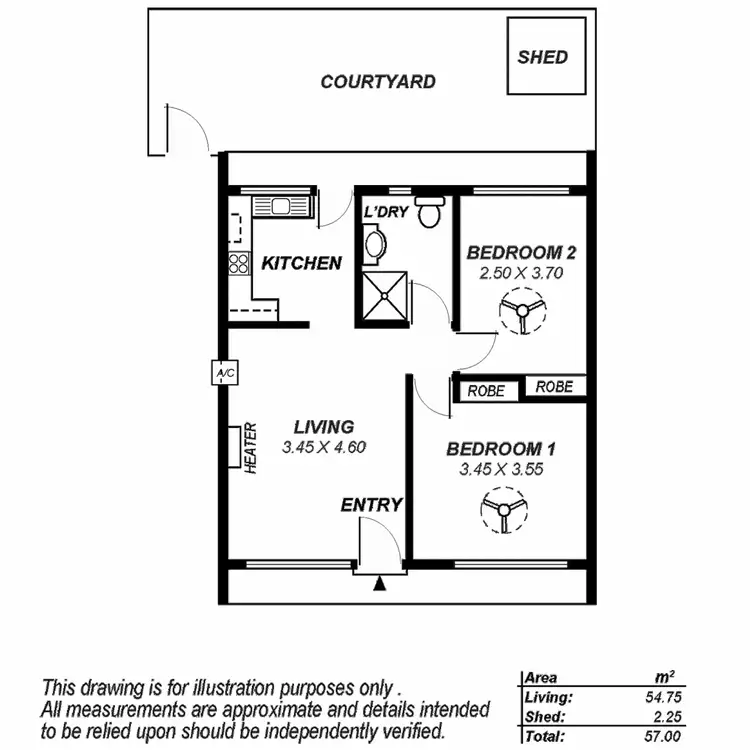 Floorplan of Homely unit listing, 4/10-12 Hartman Avenue, Modbury SA 5092