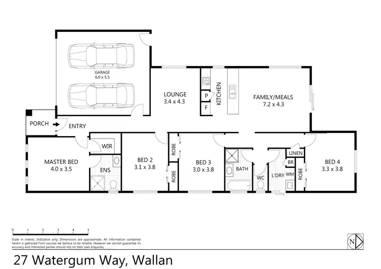 Floorplan of Homely house listing, 27 Watergum Way, Wallan VIC 3756