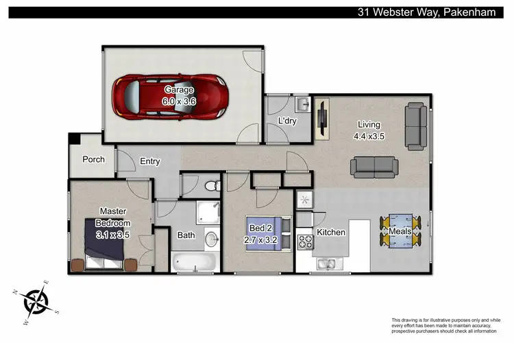 Floorplan of Homely house listing, 31 Webster Way, Pakenham VIC 3810