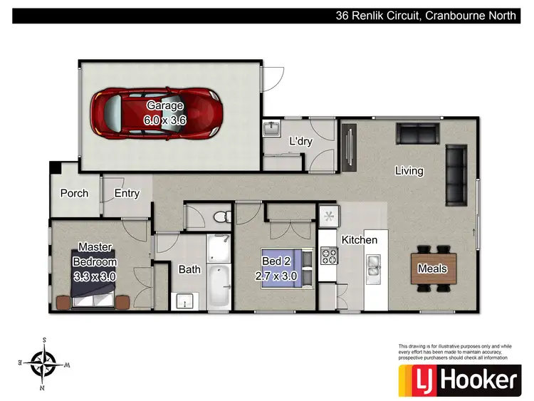 Floorplan of Homely house listing, 36 Renlik Circuit, Cranbourne North VIC 3977