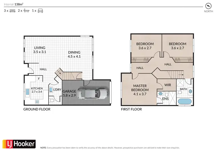 Floorplan of Homely townhouse listing, Unit 18/14A Woodward Avenue, Wyong NSW 2259