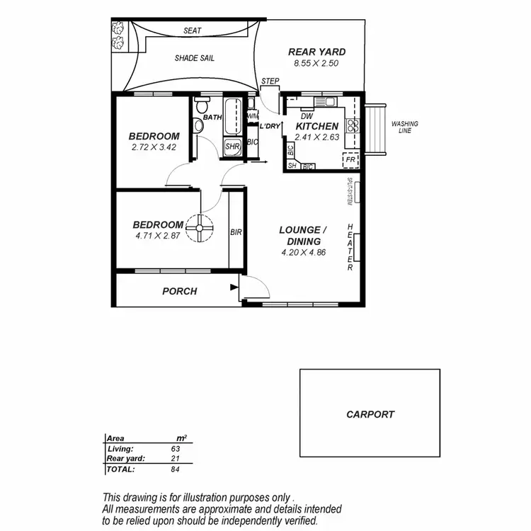 Floorplan of Homely unit listing, 4/15 Howard Terrace, Hazelwood Park SA 5066