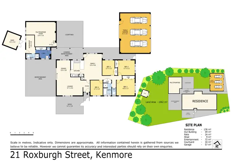 Floorplan of Homely house listing, 21 Roxburgh Street, Kenmore QLD 4069
