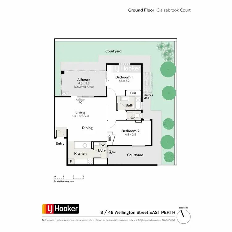 Floorplan of Homely apartment listing, 8/48 Wellington Street, East Perth WA 6004