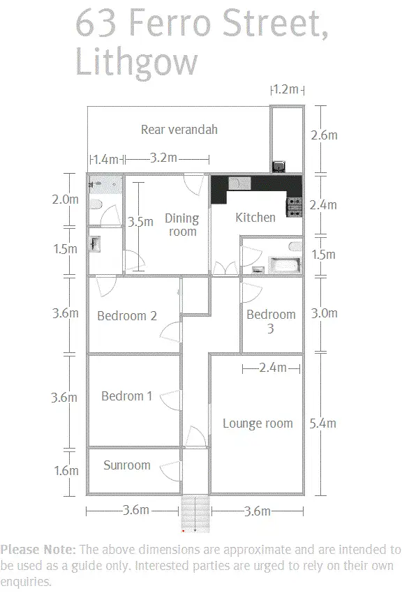 Floorplan of Homely house listing, 63 Ferro Street, Lithgow NSW 2790