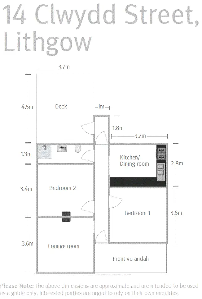Floorplan of Homely house listing, 14 Clwydd Street, Lithgow NSW 2790