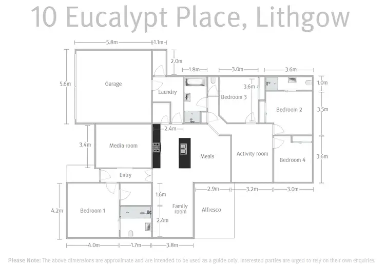 Floorplan of Homely house listing, 10 Eucalypt Place, Lithgow NSW 2790