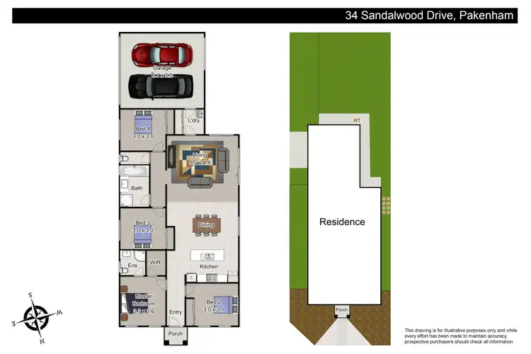 Floorplan of Homely house listing, 34 Sandalwood Drive, Pakenham VIC 3810