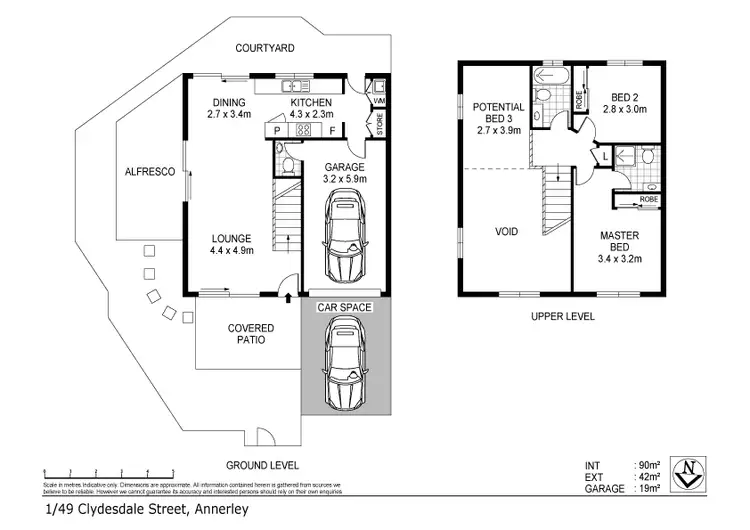Floorplan of Homely unit listing, 1/49 Clydesdale Avenue, Annerley QLD 4103