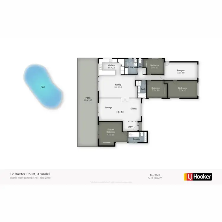 Floorplan of Homely house listing, 12 Baxter Court, Arundel QLD 4214
