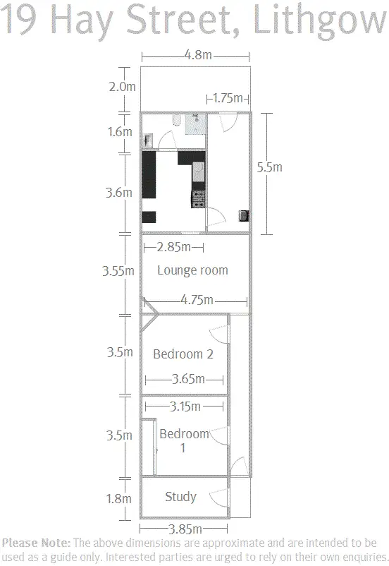 Floorplan of Homely house listing, 19 Hay Street, Lithgow NSW 2790