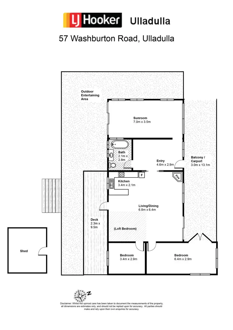 Floorplan of Homely house listing, 57 Washburton Road, Ulladulla NSW 2539