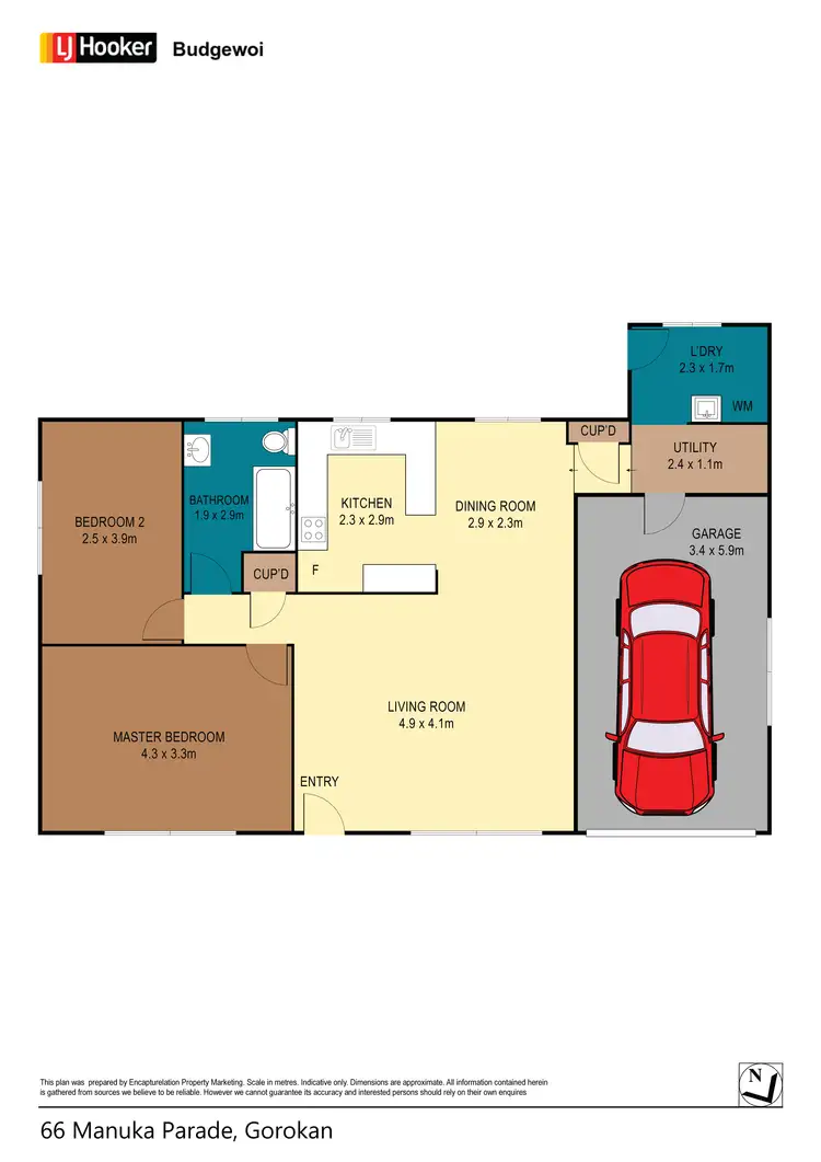 Floorplan of Homely house listing, 66 Manuka Parade, Gorokan NSW 2263