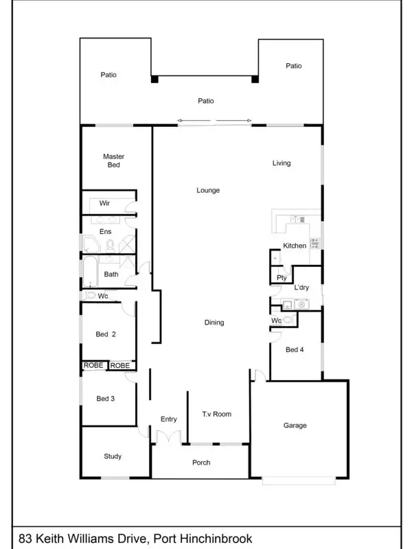Floorplan of Homely house listing, 83 Keith Williams Drive, Cardwell QLD 4849