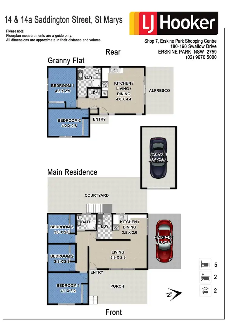 Floorplan of Homely other listing, 14 & 14A Saddington Street, St Marys NSW 2760