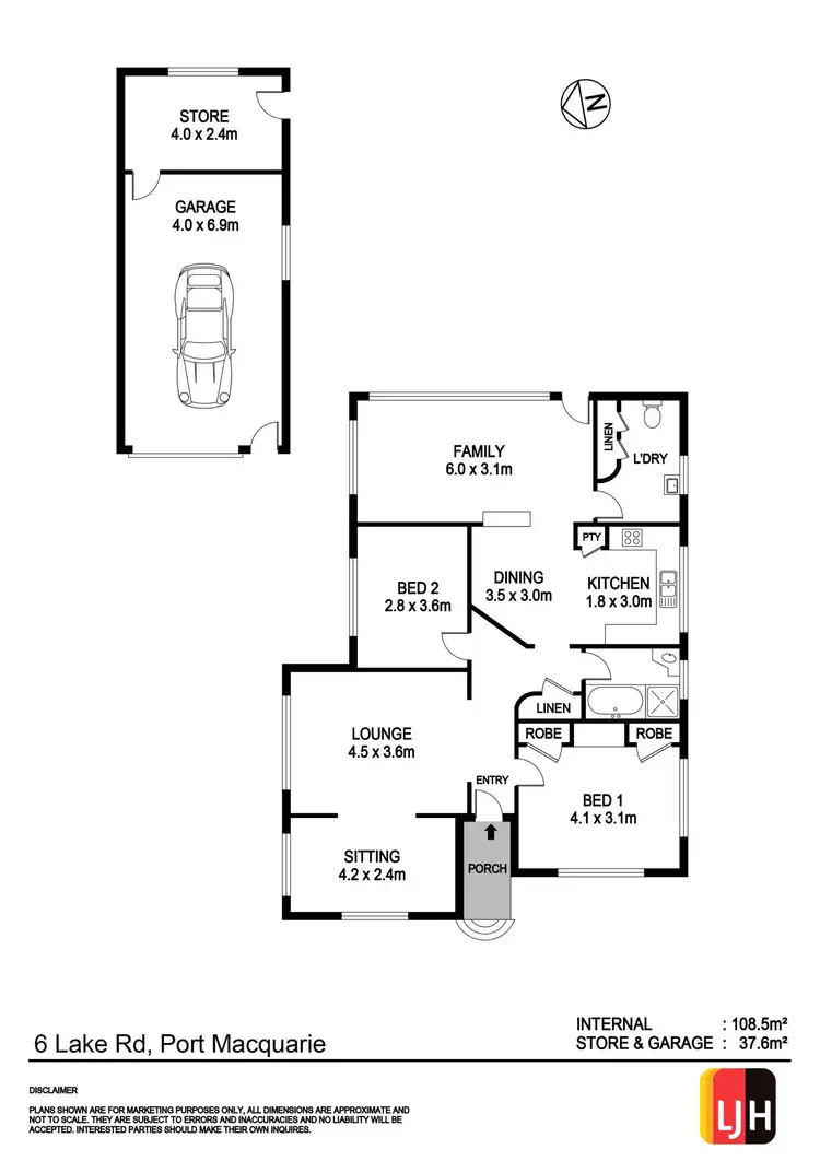 Floorplan of Homely house listing, 6 Lake Road, Port Macquarie NSW 2444