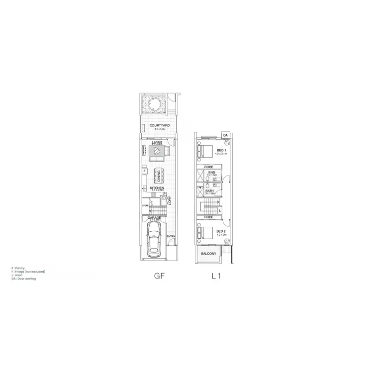 Floorplan of Homely townhouse listing, The Bradfi Frencham Street, Downer ACT 2602