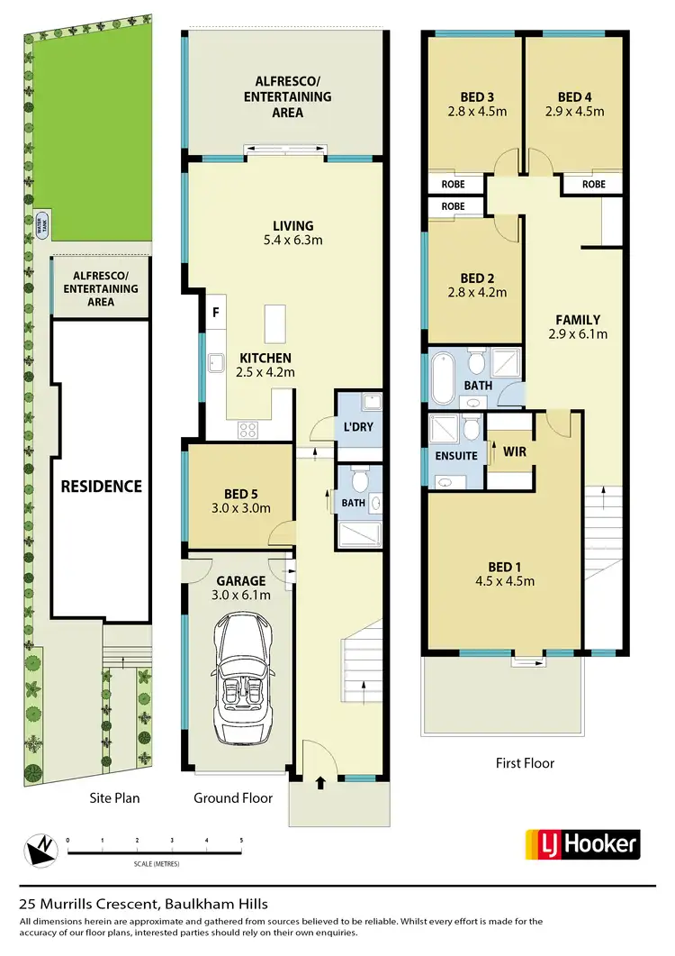 Floorplan of Homely semi-detached listing, 25 Murrills Crescent, Baulkham Hills NSW 2153