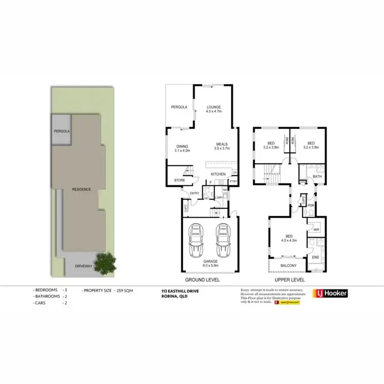 Floorplan of Homely house listing, 113 Easthill Drive, Robina QLD 4226