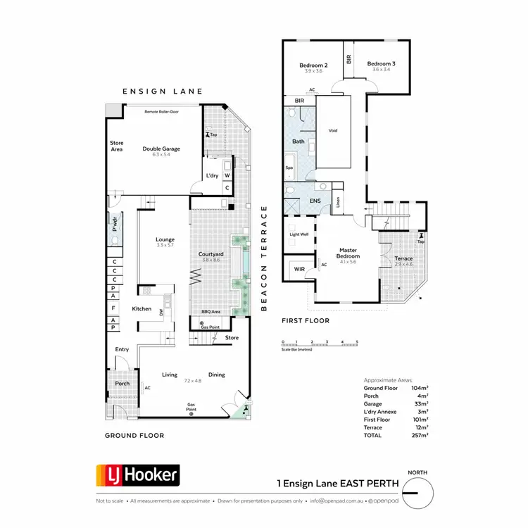 Floorplan of Homely house listing, 1 Ensign Lane, East Perth WA 6004