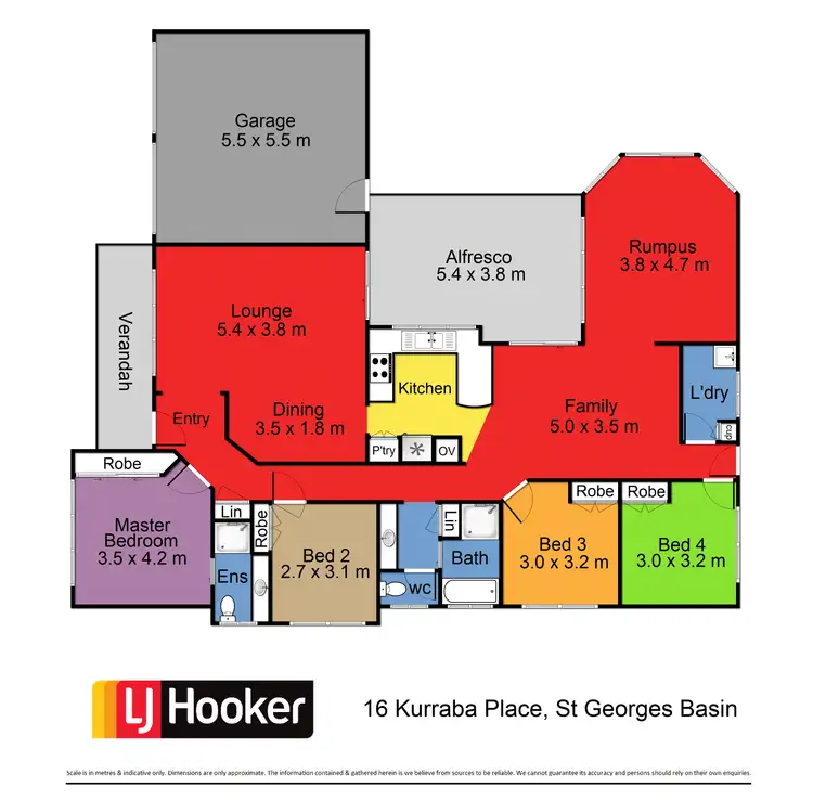 Floorplan of Homely house listing, 16 Kurraba Place, St Georges Basin NSW 2540