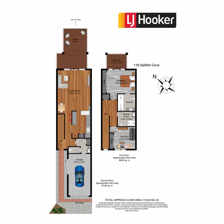 Floorplan of Homely unit listing, 118/215 Cottesloe Drive, Mermaid Waters QLD 4218