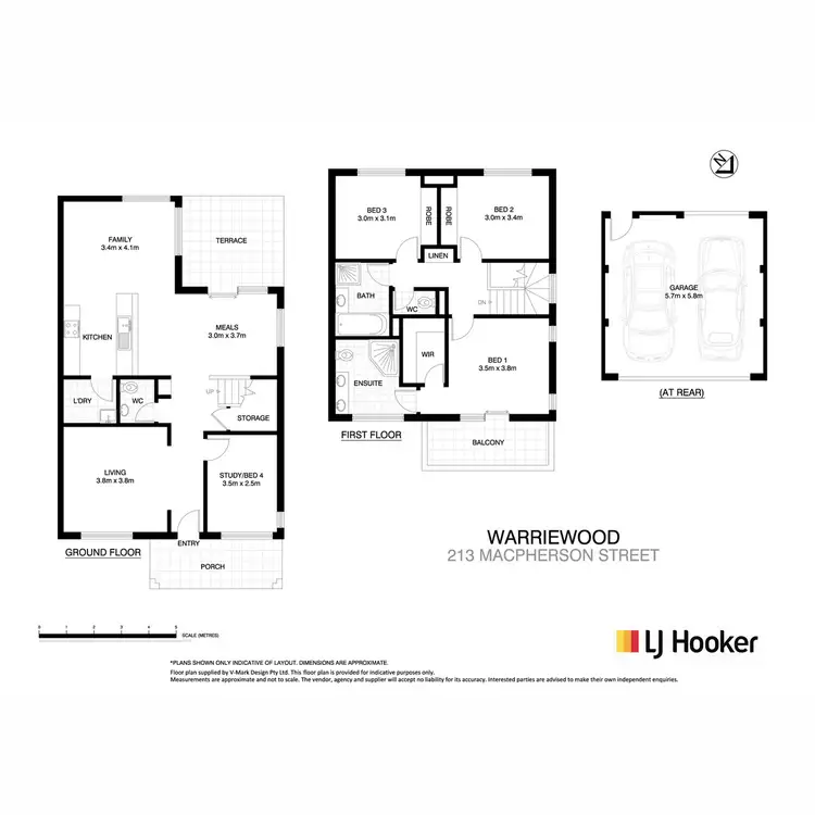 Floorplan of Homely townhouse listing, 213 Macpherson Street, Warriewood NSW 2102