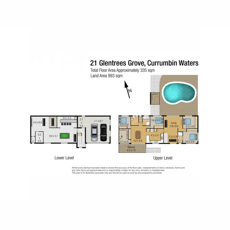 Floorplan of Homely house listing, 21 Glentrees Grove, Currumbin Waters QLD 4223