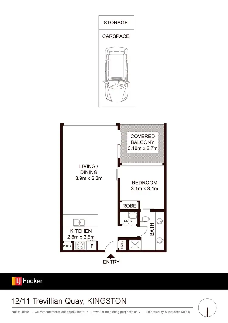 Floorplan of Homely apartment listing, 12/11 Trevillian Quay, Kingston ACT 2604