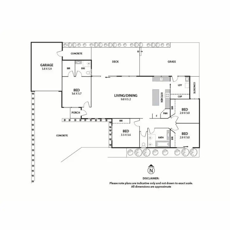 Floorplan of Homely house listing, 3/19 Messina Crescent, Point Cook VIC 3030