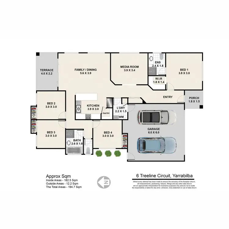 Floorplan of Homely house listing, 6 Treeline Circuit, Yarrabilba QLD 4207