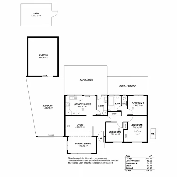 Floorplan of Homely house listing, 6 Bangalay Crescent, Surrey Downs SA 5126