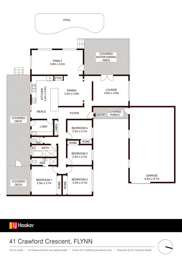 Floorplan of Homely house listing, 41 Crawford Crescent, Flynn ACT 2615