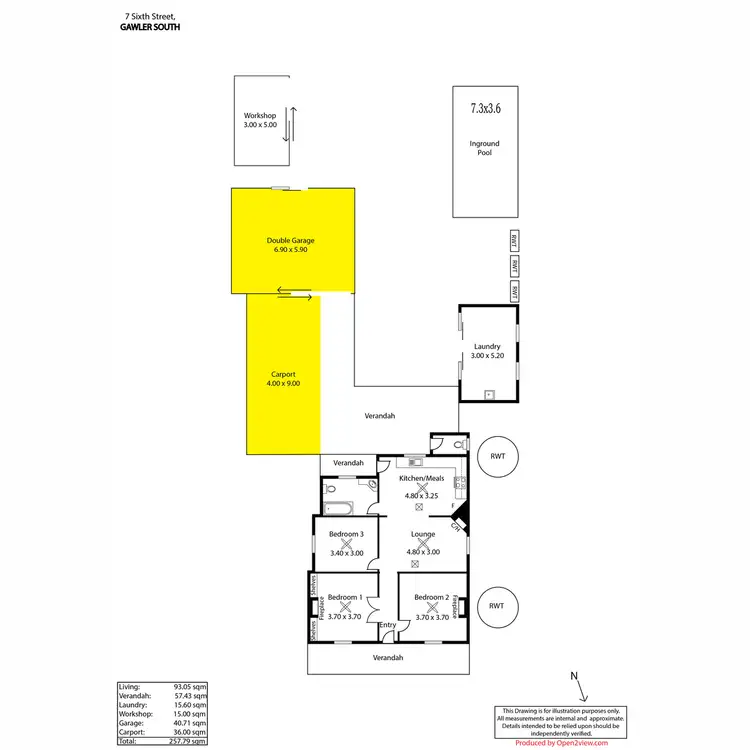 Floorplan of Homely house listing, 7 Sixth Street, Gawler South SA 5118