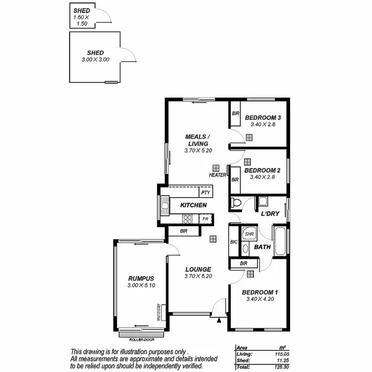Floorplan of Homely house listing, 96 Fosters Road, Hillcrest SA 5086
