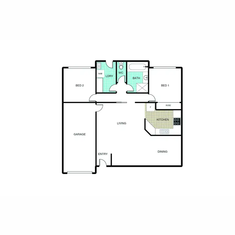 Floorplan of Homely townhouse listing, 40/12 Duggan Street, Calwell ACT 2905