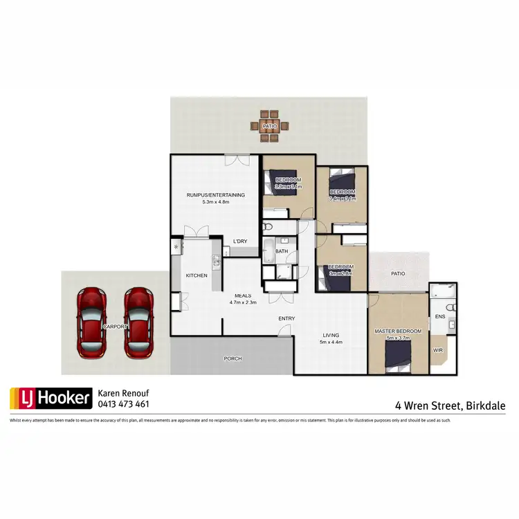 Floorplan of Homely house listing, 4 Wren Street, Birkdale QLD 4159
