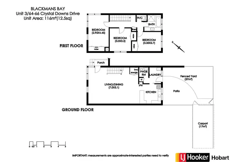 Floorplan of Homely house listing, 3/64-66 Crystal Downs Drive, Blackmans Bay TAS 7052